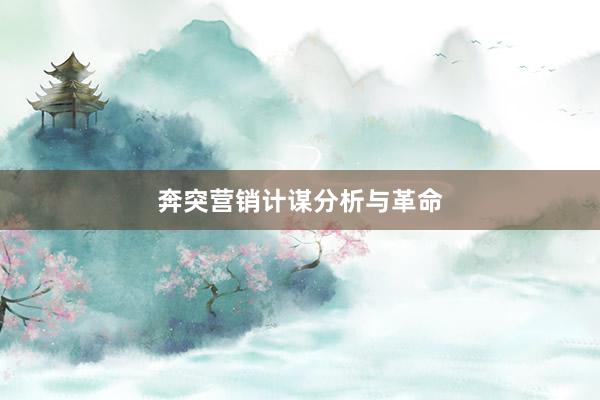 奔突营销计谋分析与革命